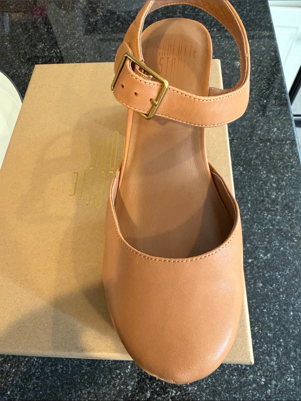 Charlotte Stone Maude Clogs - Neutral Camel Color